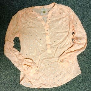 LOFT Lightweight Peach Blouse